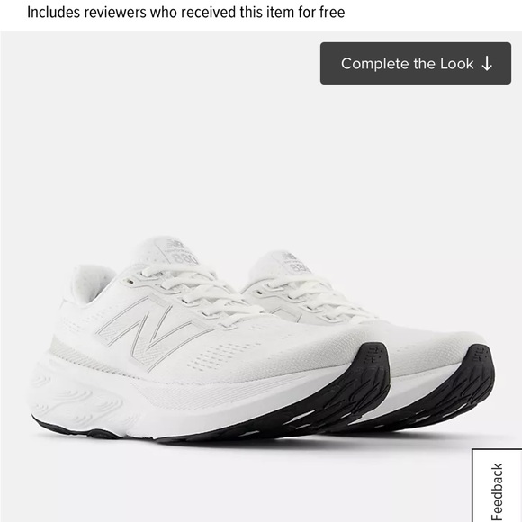 New Balance Fresh Foam 1080 Women's White Sneakers - Picture 2 of 8